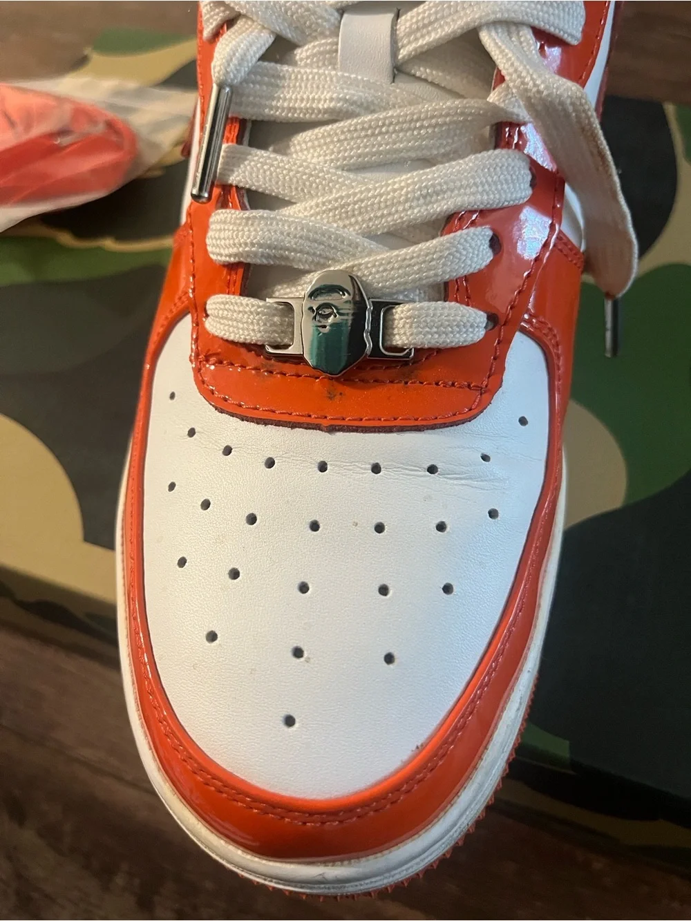 A Bathing Ape Bapesta Orange